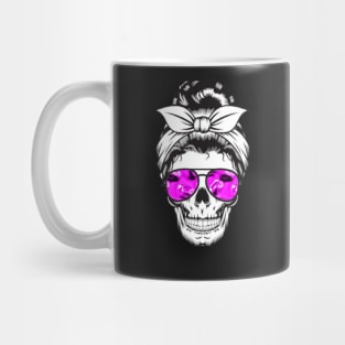 Tough chick skull Mug